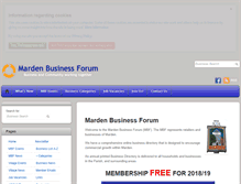 Tablet Screenshot of mardenbusinessforum.com